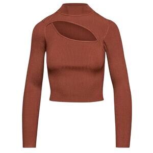 Babaton Ribbed Epicurean Brown Imprint Sweater Size XS
